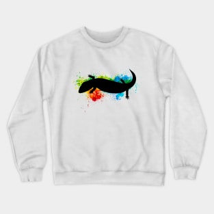 skink color splash Crewneck Sweatshirt